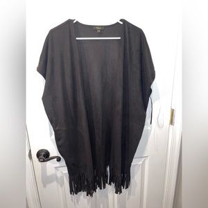 Cupio Black Fringe Kimono